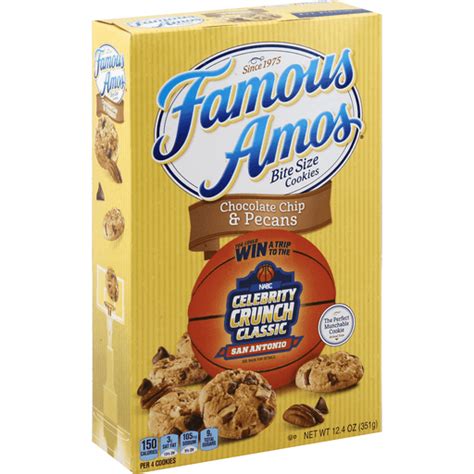 FAMOUS AMOS Cookies Cookies Bite Size Chocolate Chip Pecans