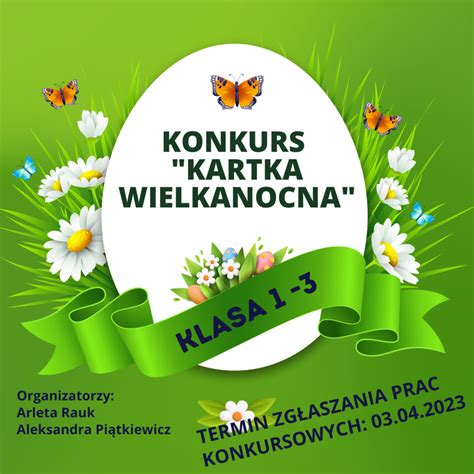 Regulamin Szkolnego Konkursu Plastycznego Kartka Wielkanocna