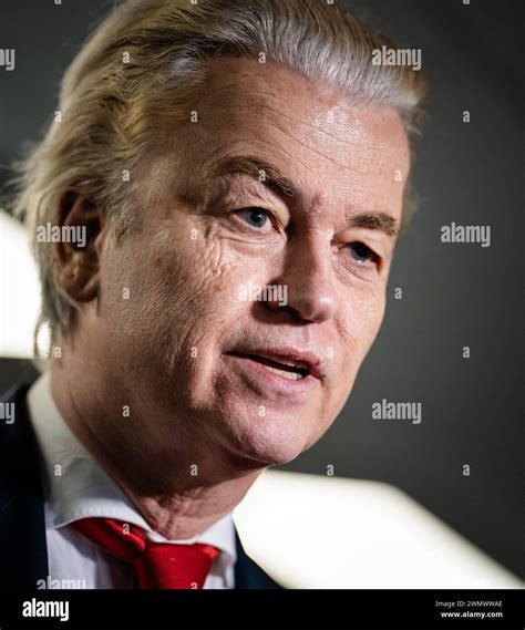 THE HAGUE PVV Leader Geert Wilders Arrives For A New Round Of