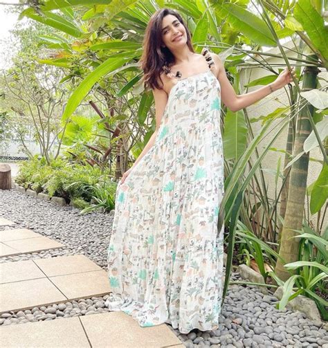 Karishma Tanna Gives Out Summer Vibes In Plunging Neckline Purple Dress