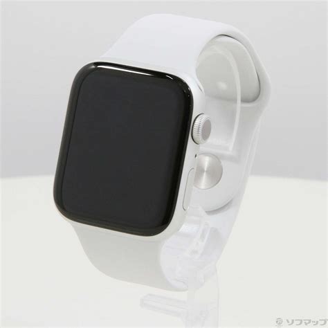 【中古】apple Watch Series 6 Gps 44mm シルバーアルミニウムケース ホワイトスポーツバンド