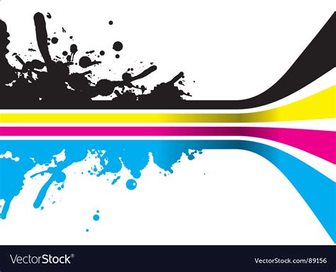 Cmyk Color Strips Royalty Free Vector Image Vectorstock