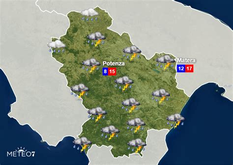 METEO Basilicata ALLERTA METEO ARANCIONE per Lunedì 11 Novembre 2019