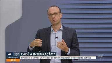 Jornal do Almoço SC Renato Igor Sincronia e tarifas unificadas