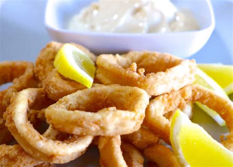 Crispy Fried Calamari Recipe Kalamarakia Tiganita My Greek Dish