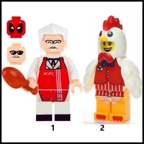 Kfc Colonel Sanders Deadpool Minifigure Lego | Shopee Malaysia