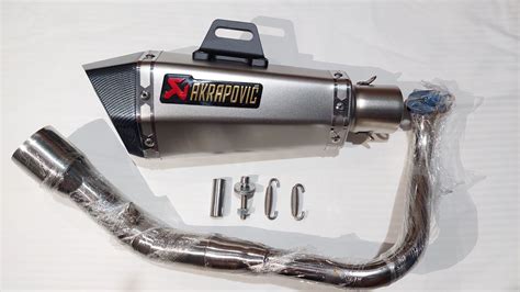 HONDA CLICK 125 AND 150 AKRAPOVIC PIPE FULL SET PLUG AND PLAY