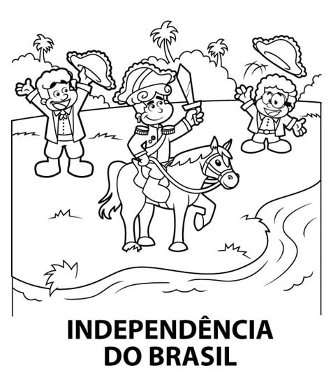 Desenhos de Independência do Brasil para Colorir e Imprimir