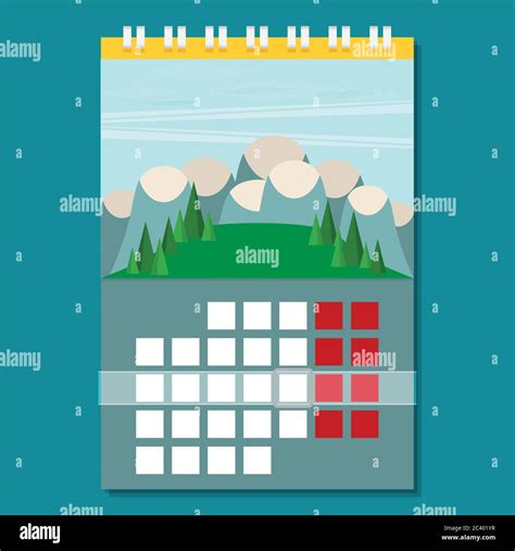 Calendar Flat Icon Vector Illustration Stock Vector Image And Art Alamy