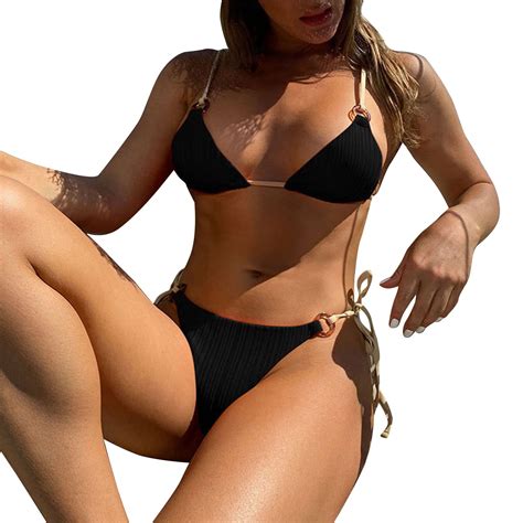 Xuapaodt Womens Sexy Beach Bikini Beach Swimsuit Fashion Swimsuit Two