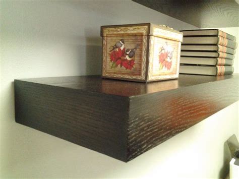 Floating Wood Shelf 48 Long Wall Shelf Espresso Color Decorative Wall Shelf Long