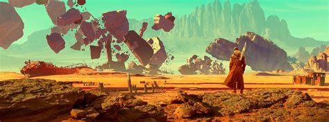 Artwork Fantasy Art Desert Digital Art Rocks Hd Wallpaper Rare