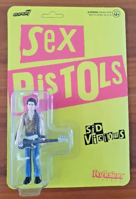 SUPER7 SEX PISTOLS Sid Vicious Figure Reaction Figures 2022 New Sealed