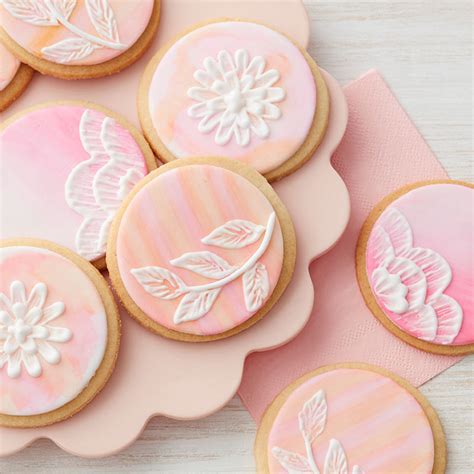 Brush Embroidery Sunrise Cookies Wilton