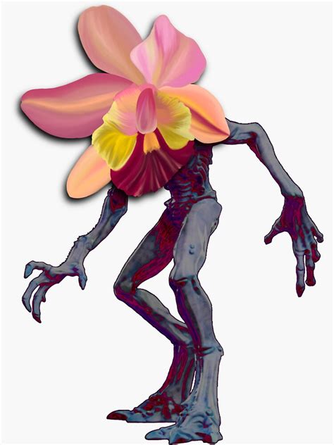 Stranger Things Demogorchid Demogorgon Orchid Sticker For Sale By