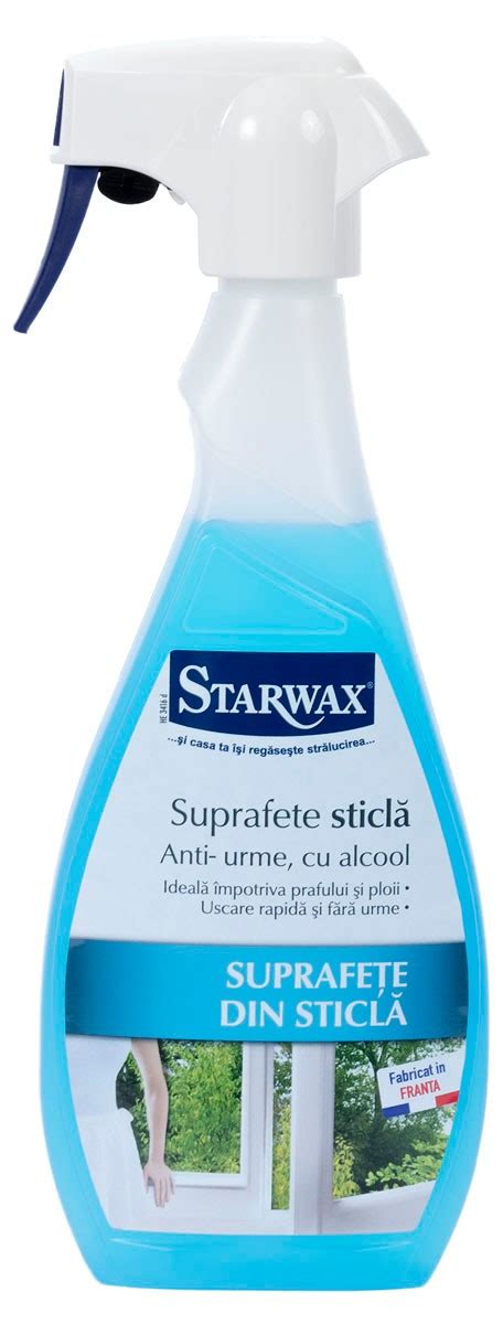 Solutie Speciala Curatare GEAMURI 3 In 1 Anti Urme Starwax 500ml