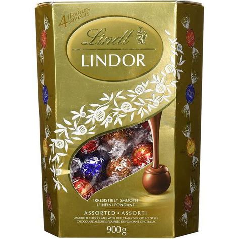 Lindt Lindor Assorted Chocolate Truffles Hazelnut Milk White And