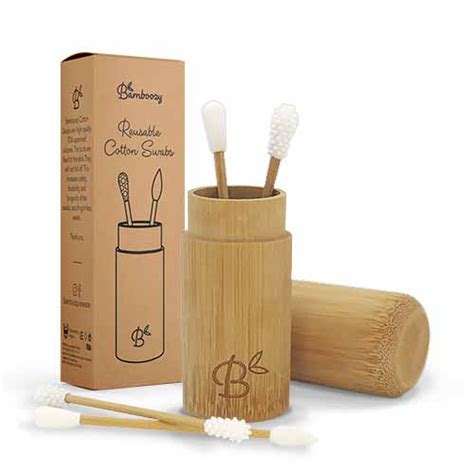 Reusable Bamboo Cotton Swabs 100 Organic Bamboozy Com