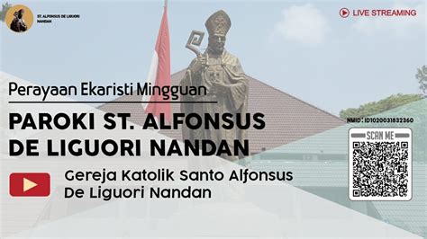 Misa Minggu Sore Gereja St Alfonsus Nandan 23 Januari 2022 17 30