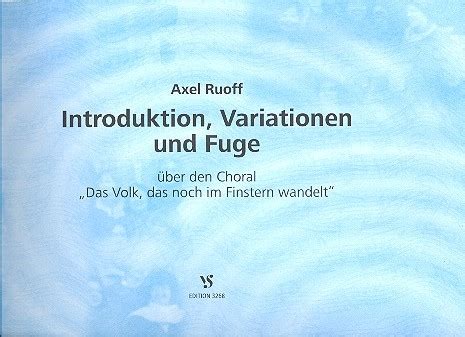 Ruoff Axel D Introduktion Variationen Und Fuge Ber Das Volk Das