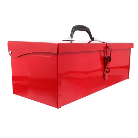 Onaparter Sheet Tool Box Portable Lockable Storage Metal Toolbox