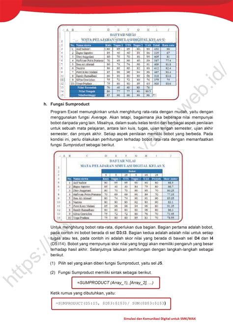 4 Perangkat Lunak Pengolah Angka