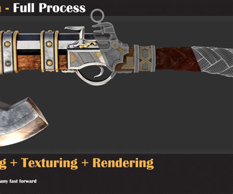 ArtStation - Axe Gun Tutorial | Tutorials