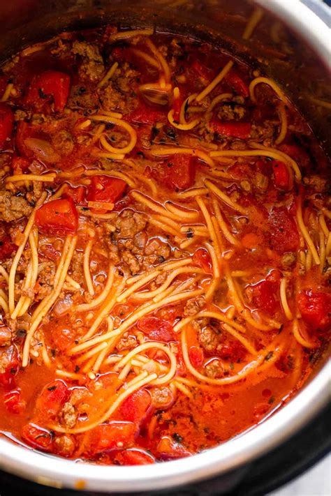 Perfect Instant Pot Spaghetti With Meat Sauce Easy Weeknight Recipes