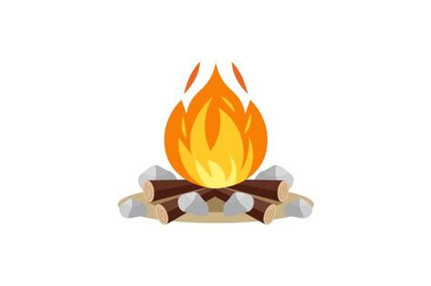 Campfire Clipart SVG Cut file by Creative Fabrica Crafts · Creative Fabrica