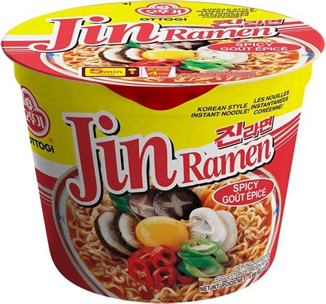 Ottogi Jin Ramen Spicy Korean Style Instant Noodle Rich Spicy Flavor