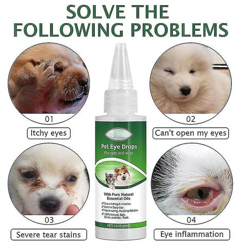 Dog Eye Drops For Pet Eye Wash, Relieve Pink Eye, Allergy, Eases ...