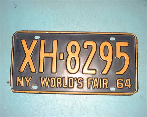 1964 NEW YORK WORLDS FAIR LICENSE PLATE | The H.A.M.B.