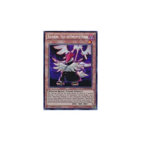 Blackwing Vayu The Emblem Of Honor Lc D En Secret Rare Duelshop