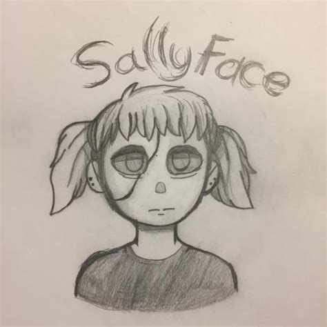 Sally Face Pencil Drawing