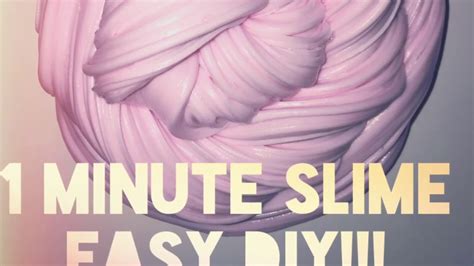 Minute Fluffy Slime Ohne Borax Und Kleber Easy Diy Youtube