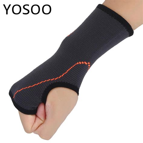 1pc Wrist Braces Supports Band Black Sports Nylon Wrist Support Sleeve