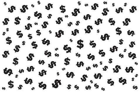 Dollar Signs Black And White