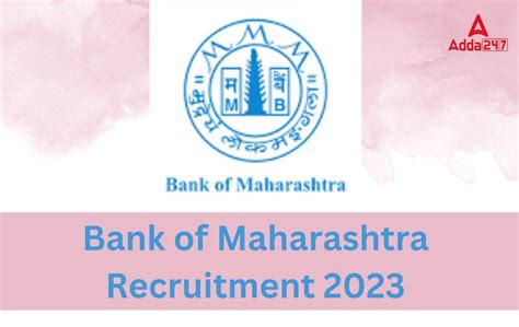 Bank Of Maharashtra Recruitment 2023 Apply Online Link Active