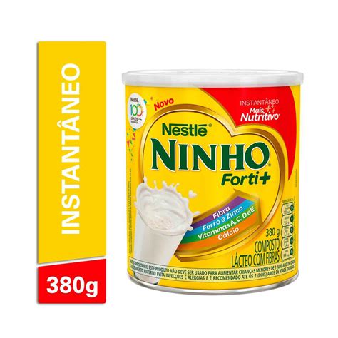 Leite em Pó Ninho Forti Instantâneo lata 380g P7891000284933 Leite