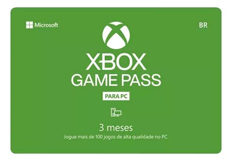 Pc Game Pass 3 Meses Código 25 Dígitos Microsoft Computer Mercadolibre