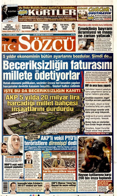 S Zc Gazetesi S Zc Man Et Oku Haberler May S