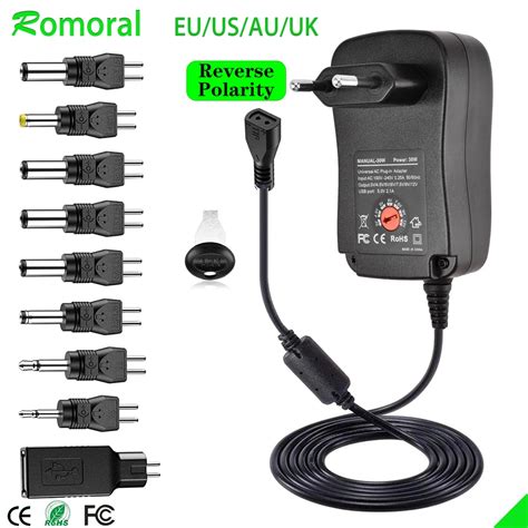 W Universal Ac Adapter Reversible Polarity Multi Voltage Dc Power