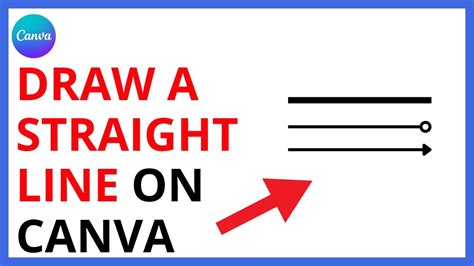 How To Draw A Straight Line In Canva Youtube