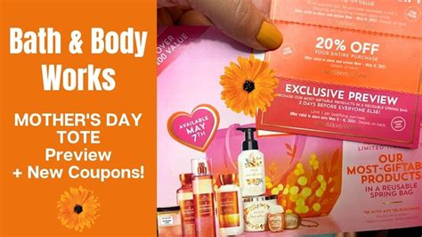 Bath Body Works MOTHER S DAY TOTE Preview New Coupons YouTube