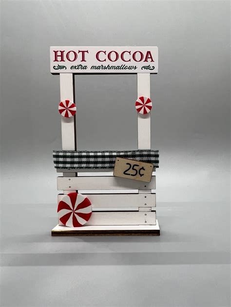 Hot Cocoa Decor Mini Hot Cocoa Stand Tier Tray Decor Hot Cocoa Stand