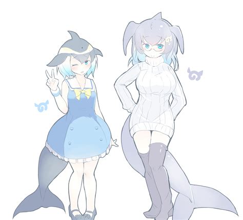 Common Dolphin And Blue Whale Kemono Friends Drawn By Kanzakietc