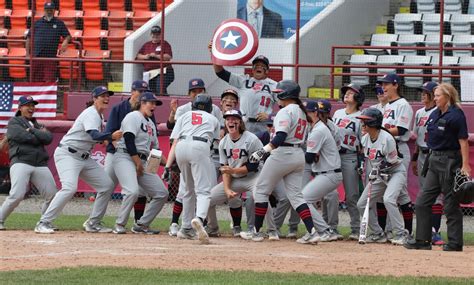 IX WBSC Womens Baseball World Cup Day 5 USA Mexico Canada Advance