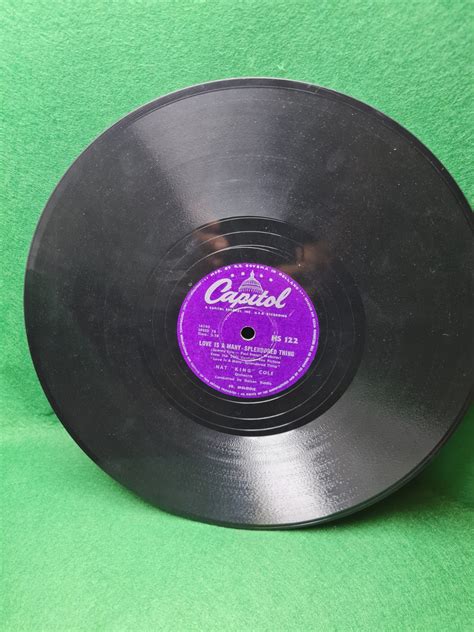 Nat King Cole 78 RPM Plak No 2 Gramofon Tamiri