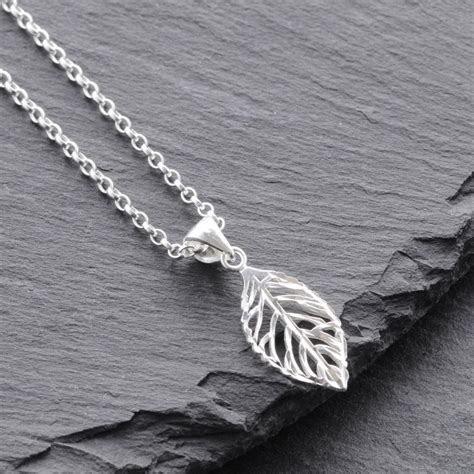 Sterling Silver Leaf Pendant