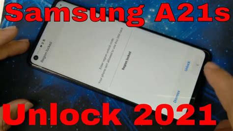 How To Samsung Galaxy A21s Country Locksamsung All Country Unlock